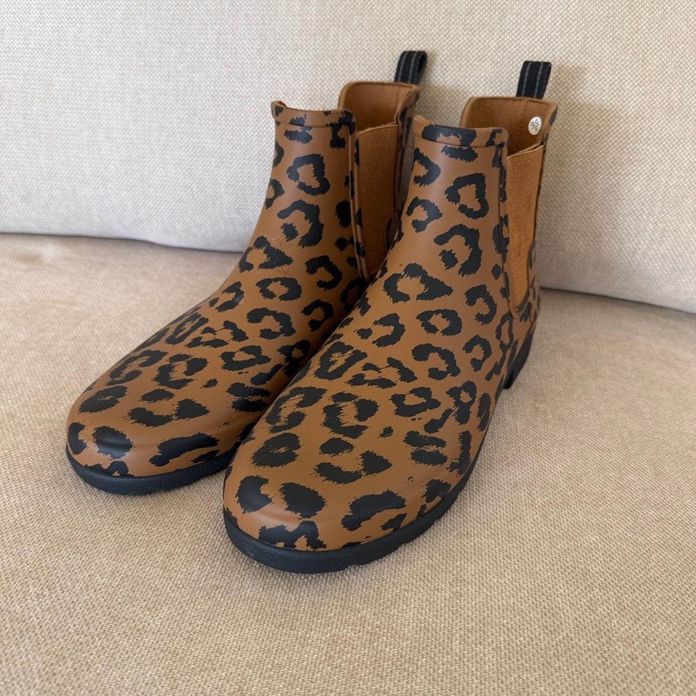 Hunter original leopard mini rainboots